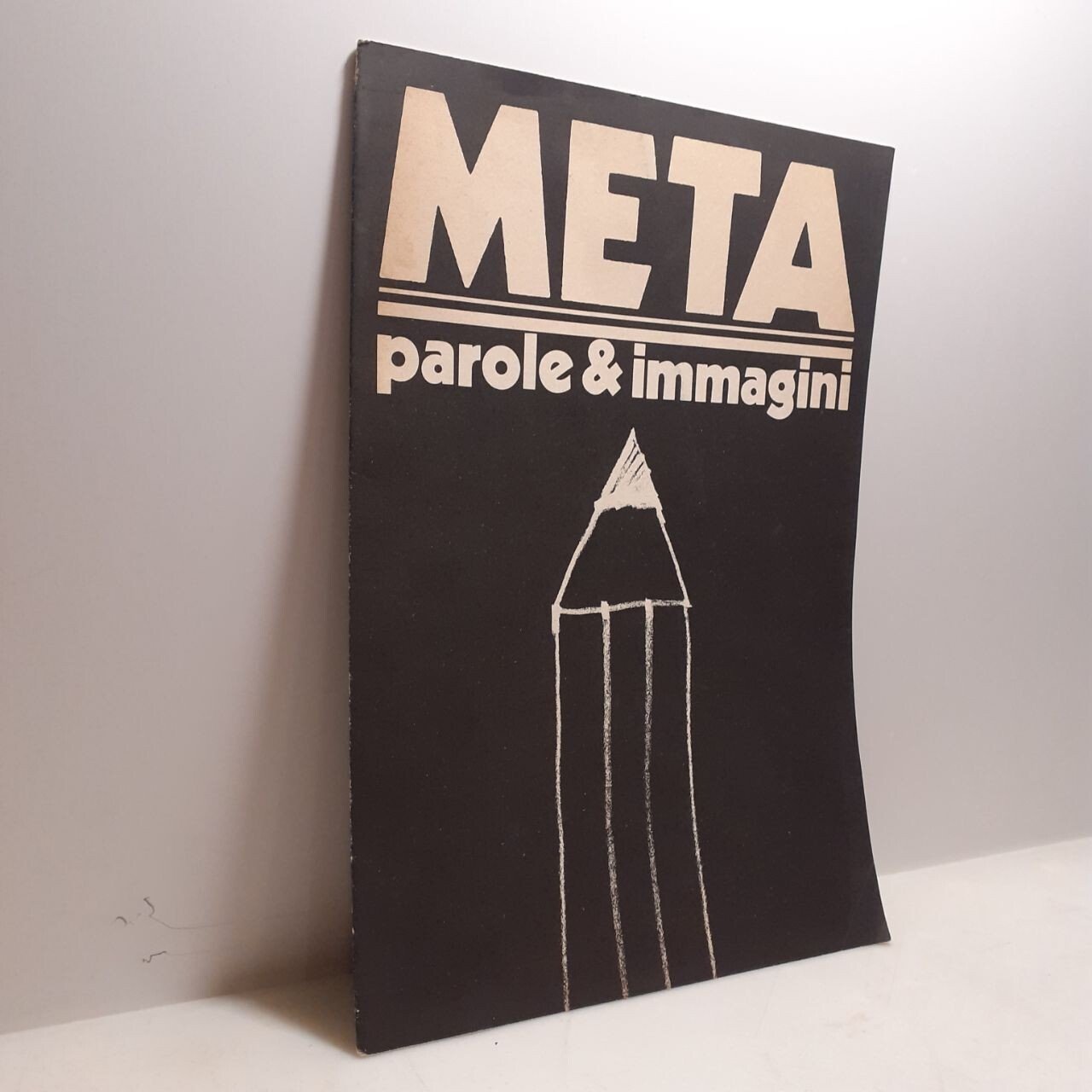 META.PAROLE E IMMAGINI.matita,Staf,1982[Schifano,Pozzati,Tadini,Ceroli,Spoldi