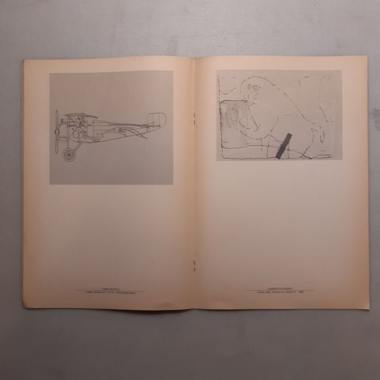 META.PAROLE E IMMAGINI.matita,Staf,1982[Schifano,Pozzati,Tadini,Ceroli,Spoldi