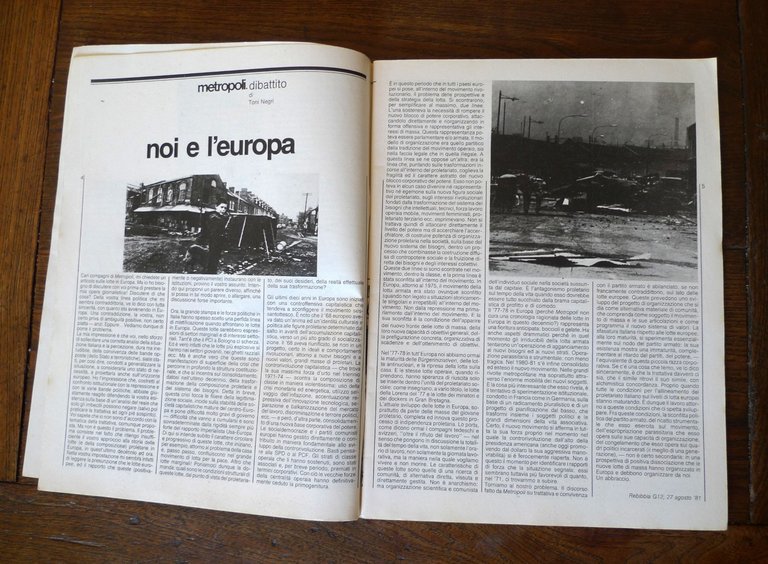 METROPOLI.L'AUTONOMIA POSSIBILE n.6 settembre 1981[Virno,Toni Negri,Bifo,Lizzani | Immagine Gallery 4