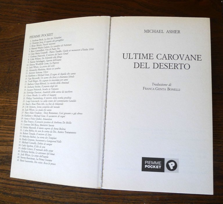 Michael Asher,ULTIME CAROVANE DEL DESERTO,2001 Piemme[Sahara,Tuareg,Beduini