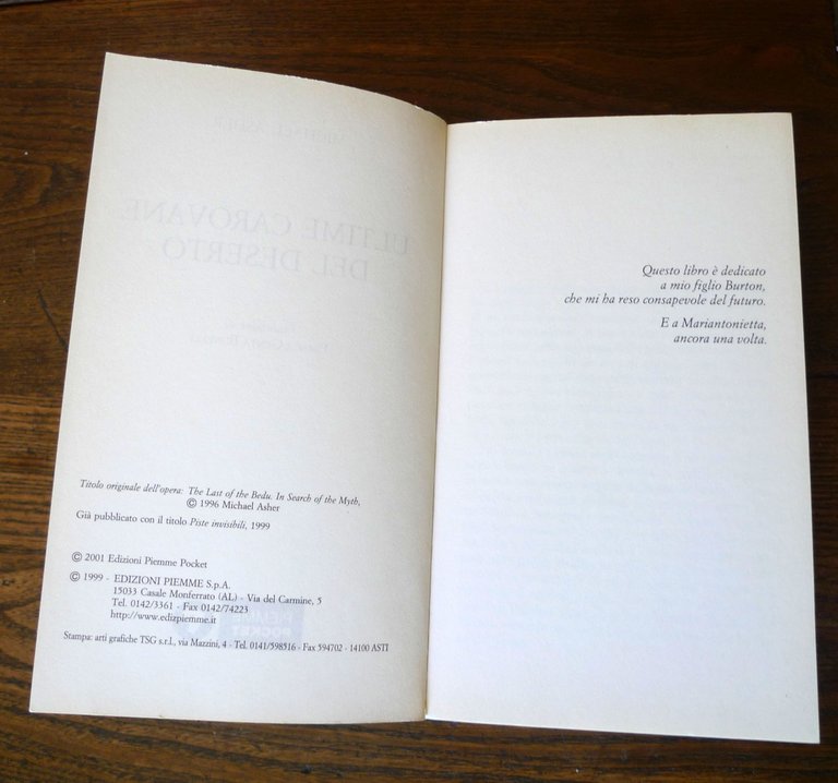 Michael Asher,ULTIME CAROVANE DEL DESERTO,2001 Piemme[Sahara,Tuareg,Beduini