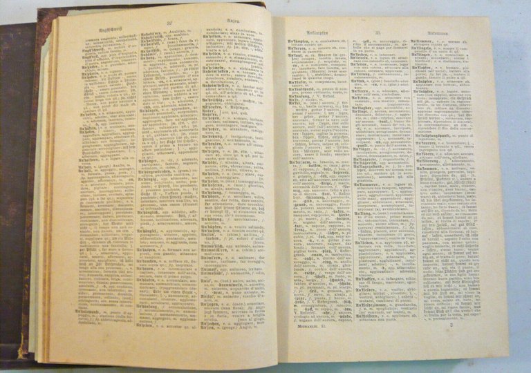 Michaelis,DIZIONARIO COMPLETO ITALIANO-TEDESCO E TEDESCO-ITALIANO,1886