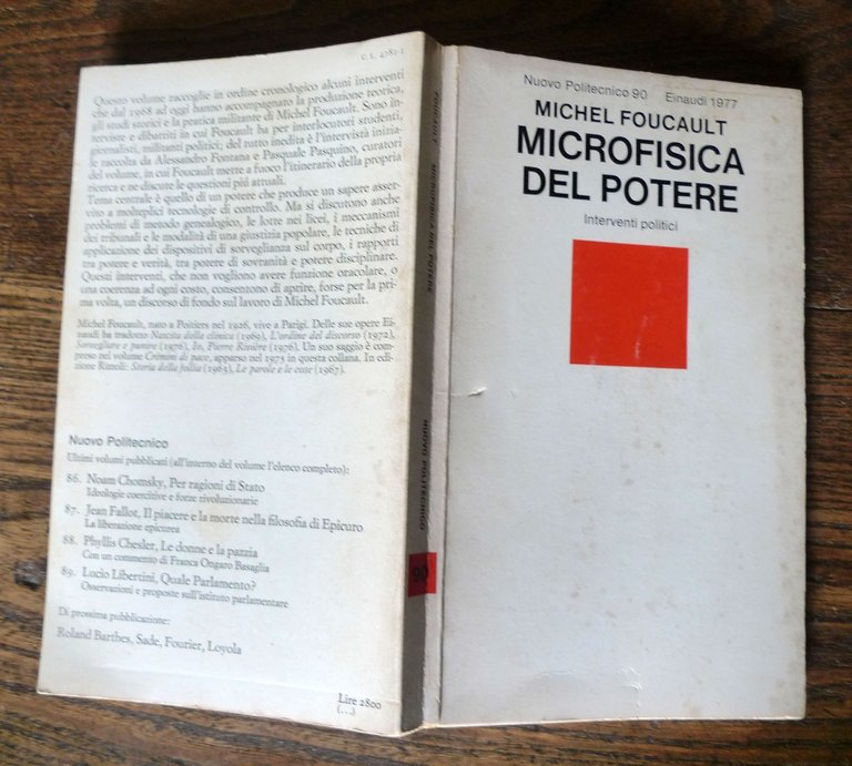 Michel Foucault,MICROFISICA DEL POTERE.Interventi politici,'77 Einaudi[filosofia | Immagine Gallery 2