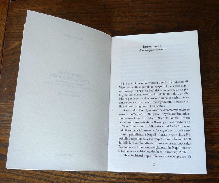 Michele Natale,CREDO IN DIO E NELLA DEMOCRAZIA.Catechismo repubblicano(1799)