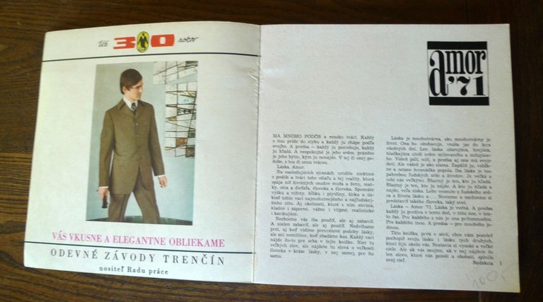 Milan Lechan,AMOR '71,1970 Osveta[Cecoslovacchia,erotismo,vita di coppia