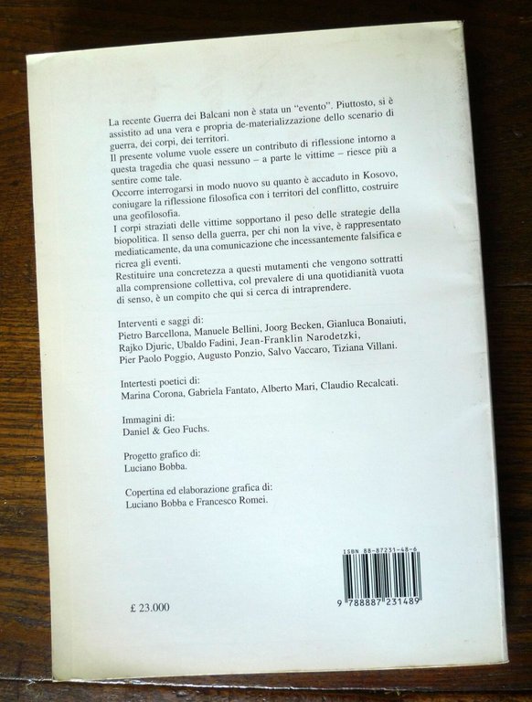 MILLEPIANI N.15 1999.GUERRA LOCALE,GUERRA GLOBALE,Mimesis[Balcani,pulizia etnica