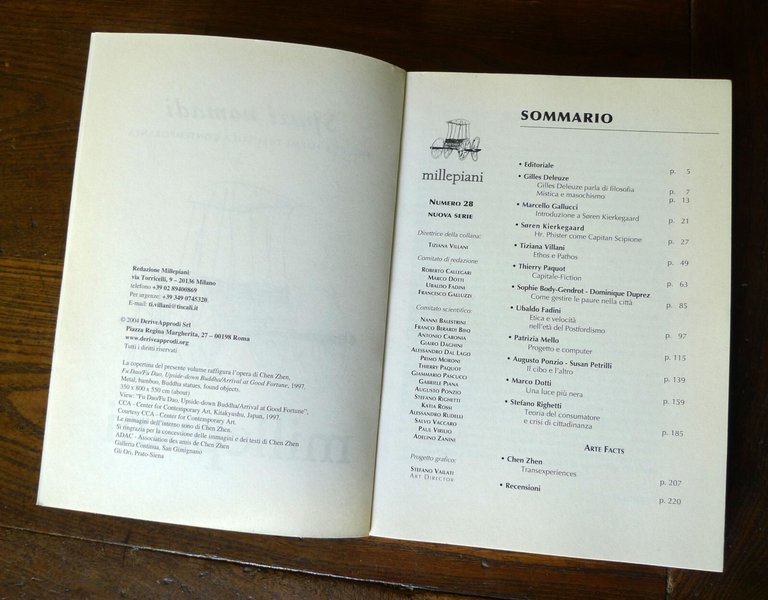 MILLEPIANI N.28 2004.GILLES DELEUZE.SPAZI NOMADI,DeriveApprodi[FILOSOFIA