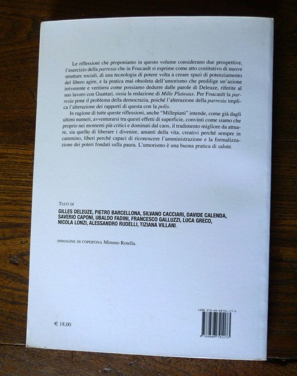 MILLEPIANI N.35 2009.IL FUORI DELLA FILOSOFIA,Eterotopia[Gilles Deleuze,Fadini