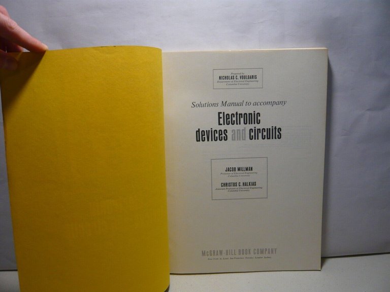 Millman,Halkias,SOLUTIONS MANUAL TO ACCOMPANY ELECTRONIC DEVICES AND CIRCUITS