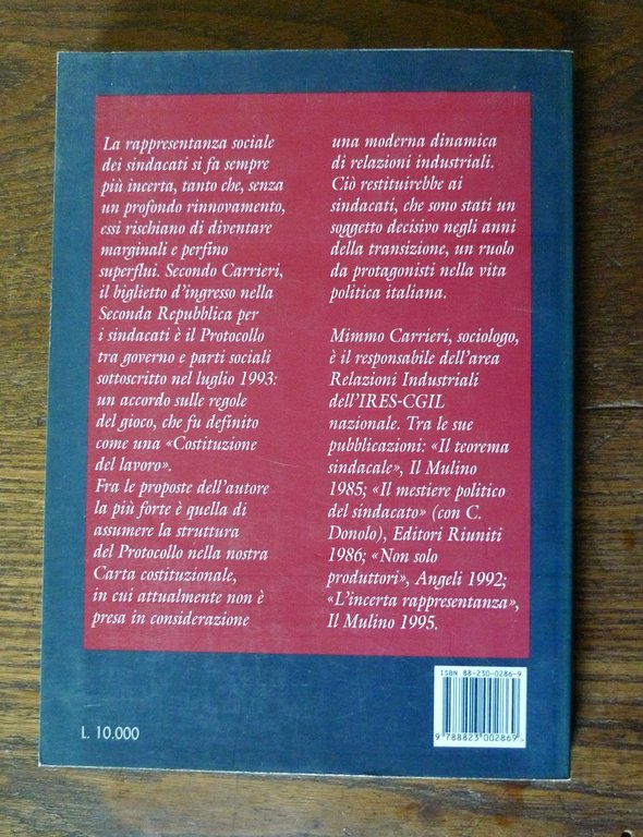 Mimmo Carrieri,SECONDA REPUBBLICA.SENZA SINDACATI?,1997 Ediesse[concertazione | Immagine Gallery 2