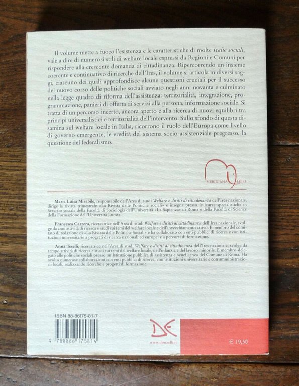 Mirabile,ITALIE SOCIALI.Il welfare locale fra Europa,riforme e federalismo,2005