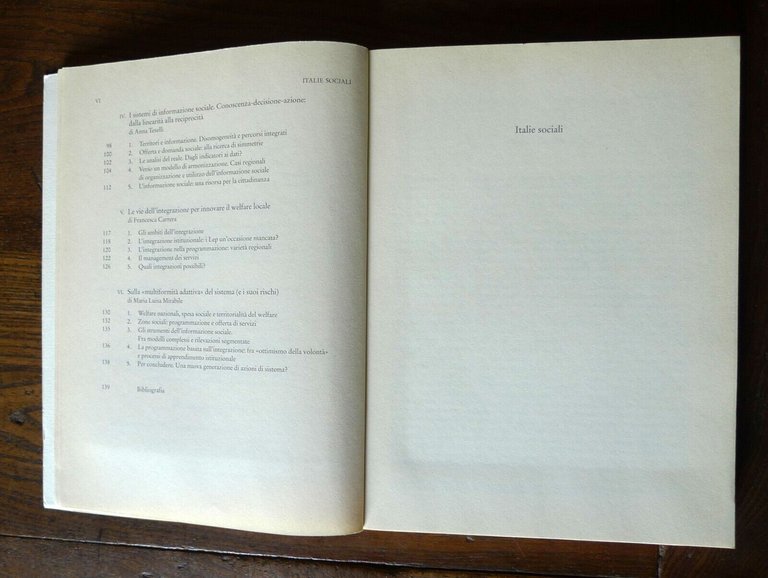 Mirabile,ITALIE SOCIALI.Il welfare locale fra Europa,riforme e federalismo,2005