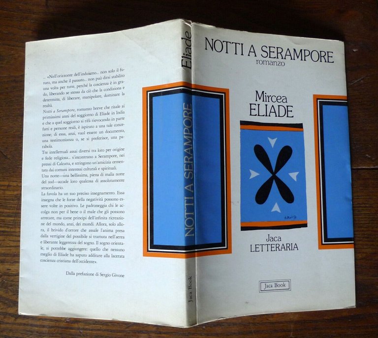Mircea Eliade,NOTTI A SERAMPORE.Romanzo,1985 Jaca Book I^ed