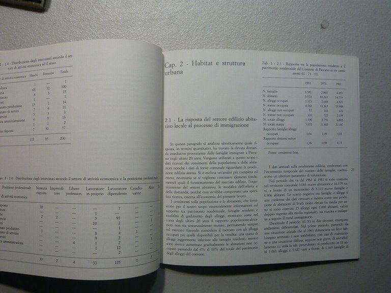 MMIGRAZIONE E SVILUPPO ECONOMICO-SOCIALE, 1985[Fiorano Modenese