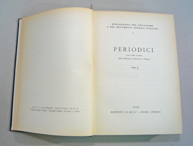 Modigliani,BIBLIOGRAFIA DEL SOCIALISMO e del movimento operaio italiano,1956