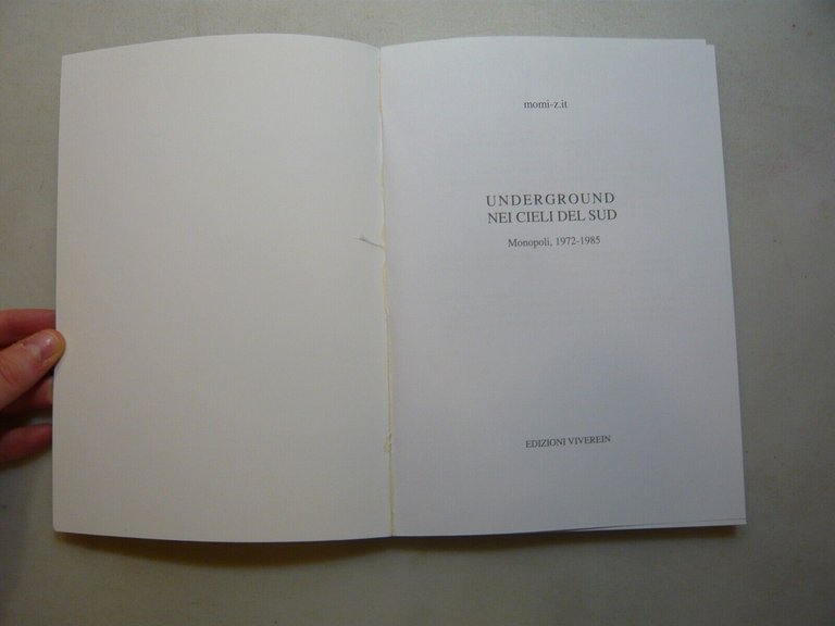 momi-z.it,UNDERGROUND.Nei cieli del sud.Monopoli 1972-1985,Bari 2012