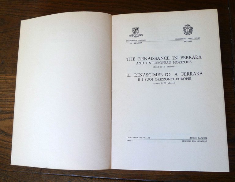 Moretti,IL RINASCIMENTO A FERRARA E I SUOI ORIZZONTI EUROPEI,1984[ITA/ENG