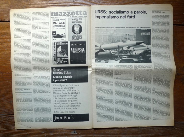 MOVIMENTO STUDENTESCO MILANO UNIVERSITÀ STATALE n.28 Gennaio 1974[comunismo