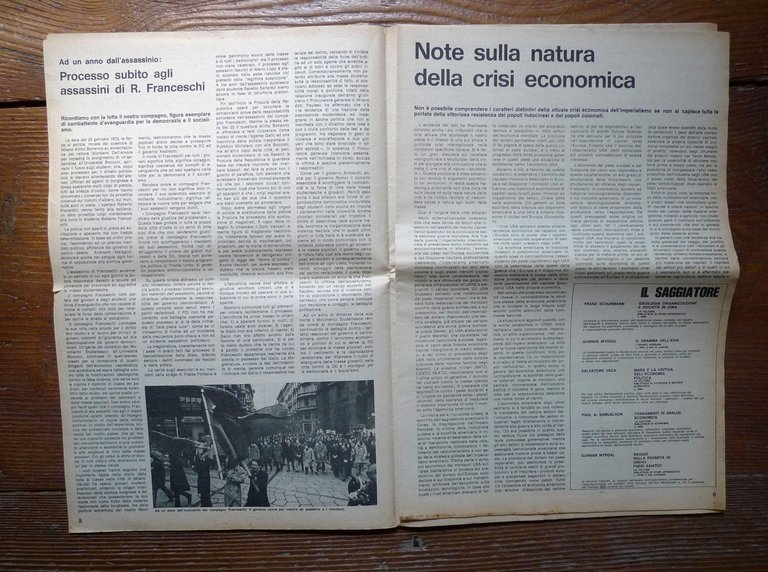 MOVIMENTO STUDENTESCO MILANO UNIVERSITÀ STATALE n.29 Febbraio 1974[comunismo