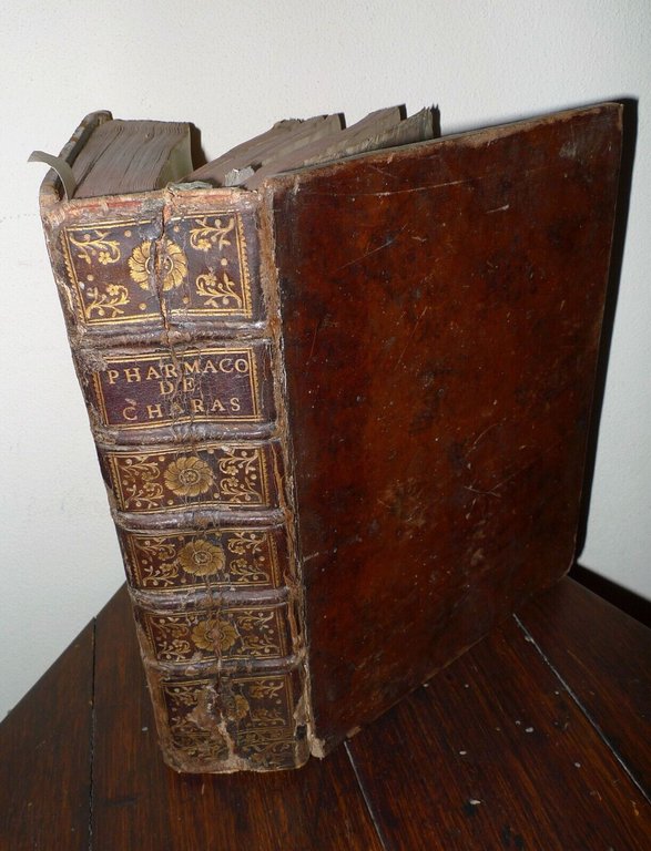 MOYSE CHARAS,PHARMACOPÉE ROYALE GALENIQUE ET CHYMIQUE,1753 BRUYSET[FARMACIA