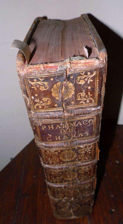 MOYSE CHARAS,PHARMACOPÉE ROYALE GALENIQUE ET CHYMIQUE,1753 BRUYSET[FARMACIA