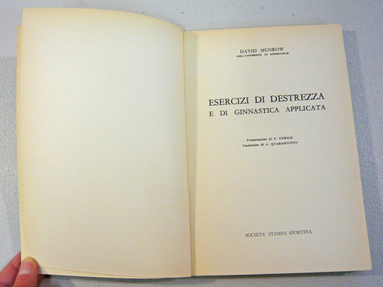 Munrow,ESERCIZI DI DESTREZZA E DI GINNASTICA APPLICATA,1963[educazione fisica
