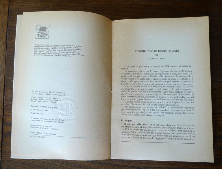 Namia,EPICURO A ROMA.Antologia di Lucrezio,Cicerone,Seneca,1983 Paravia | Immagine Gallery 4