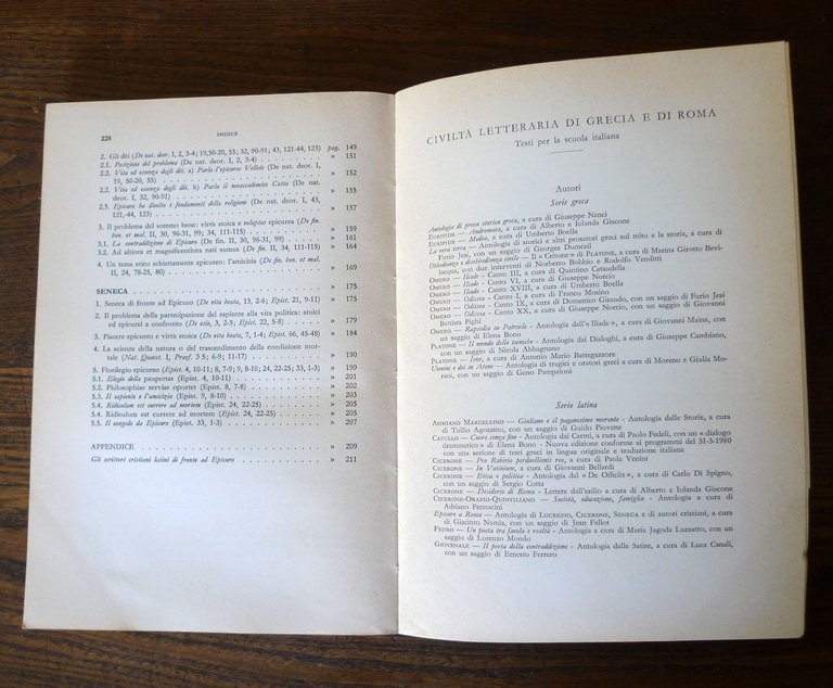 Namia,EPICURO A ROMA.Antologia di Lucrezio,Cicerone,Seneca,1983 Paravia | Immagine Gallery 6