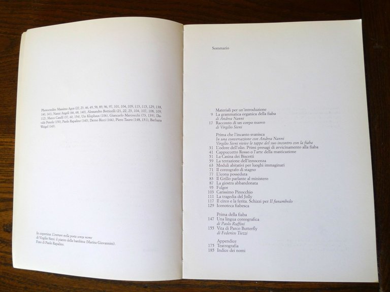 Nanni,ANATOMIA DELLA FIABA.VIRGILIO SIENI TRA TEATRO E DANZA,2002 Ubulibri