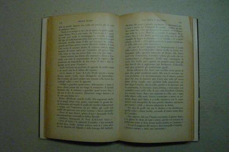 Nelson Algren,MAI VENGA IL MATTINO!,Mondadori 1956[prima ed. ita.,Medusa