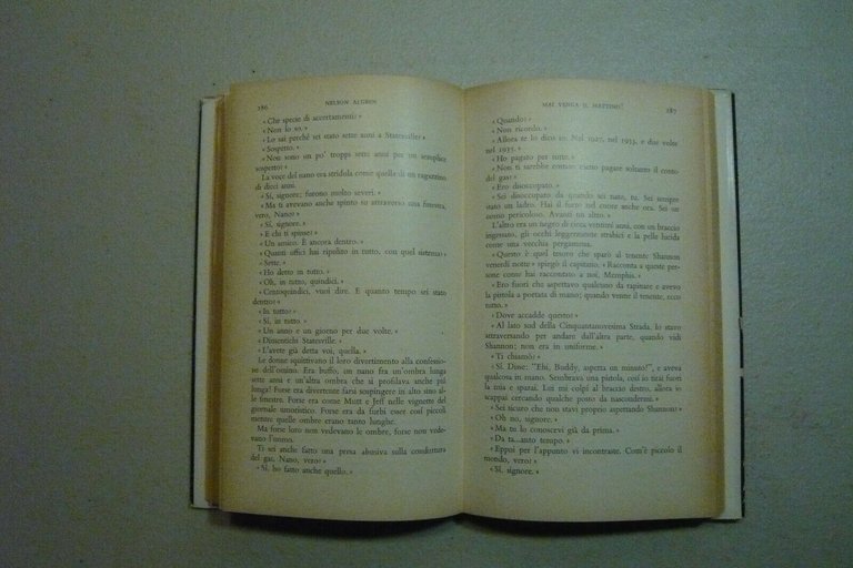 Nelson Algren,MAI VENGA IL MATTINO!,Mondadori 1956[prima ed. ita.,Medusa