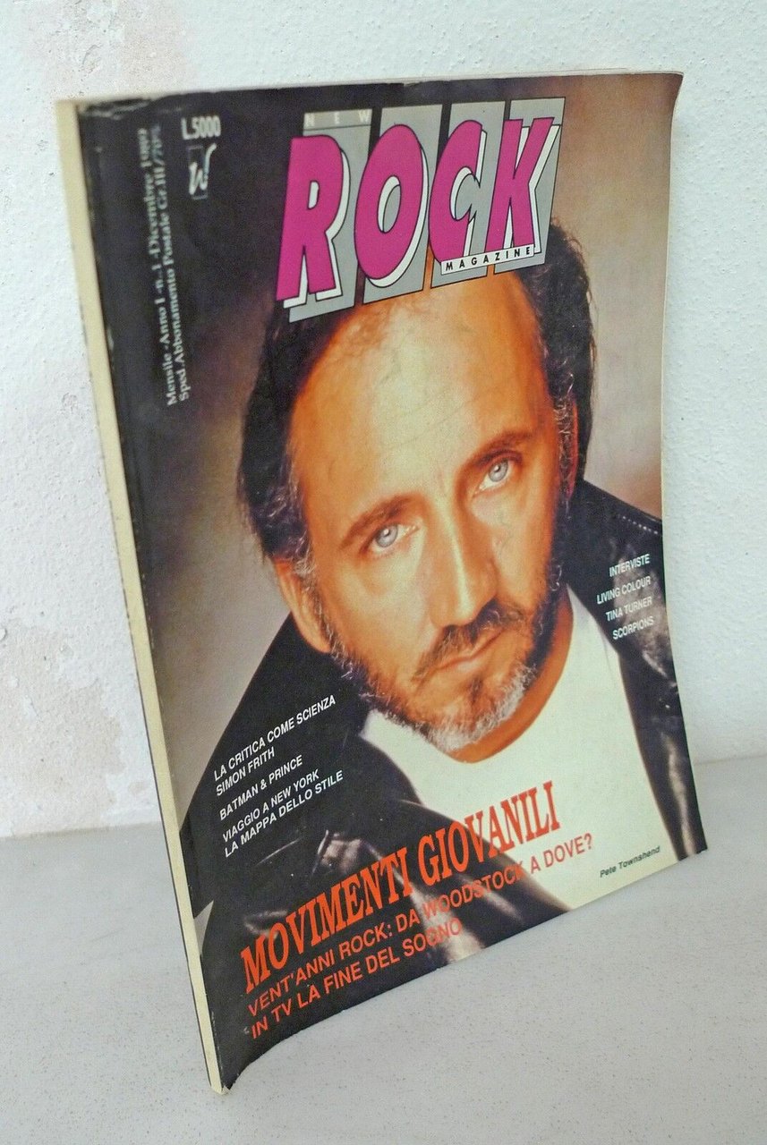 New Rock Magazine n.1 1989[rivista musica,Pete Townshend,Scorpions,Prince