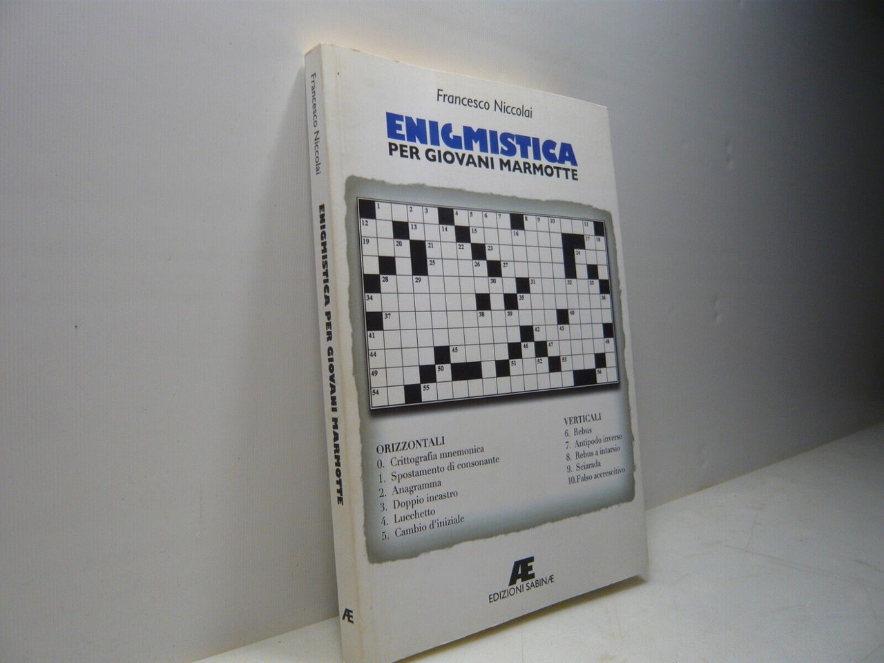 Niccolai,ENIGMISTICA PER GIOVANI MARMOTTE,Sabinae 2008