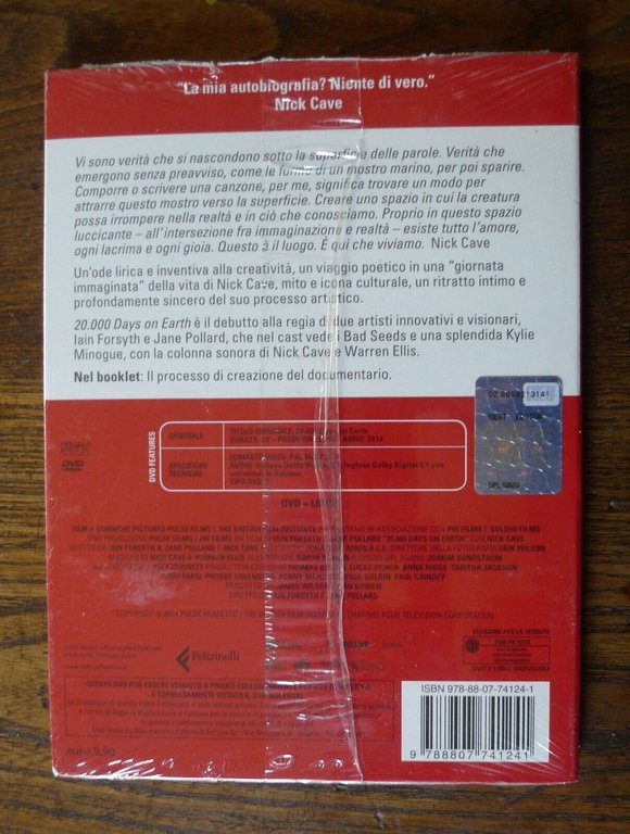 NICK CAVE.20,000 DAYS ON EARTH.LIBRO+DVD,2014[FILM Iain Forsyth/Jane Pollard