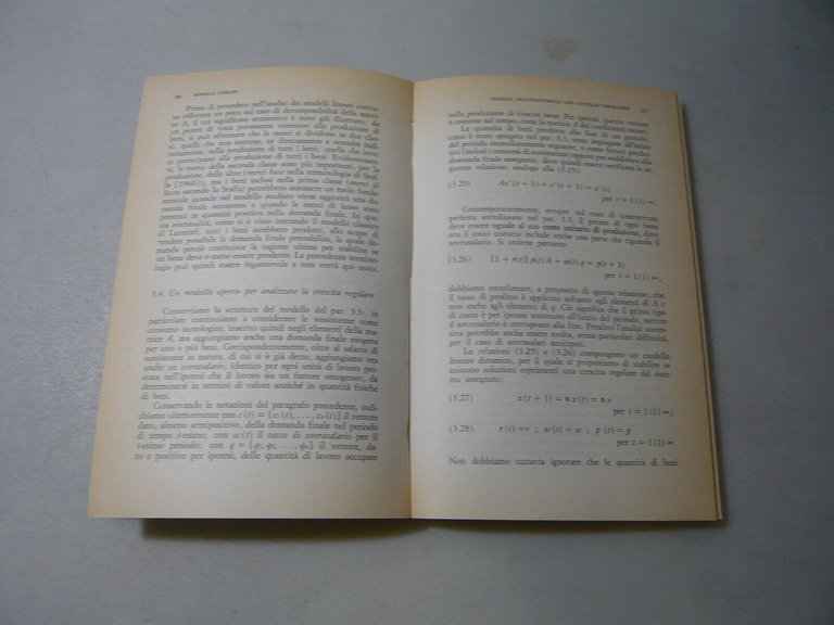 Nicola,LEZIONI DI DINAMICA ECONOMICA,Bologna,1976[critica economica