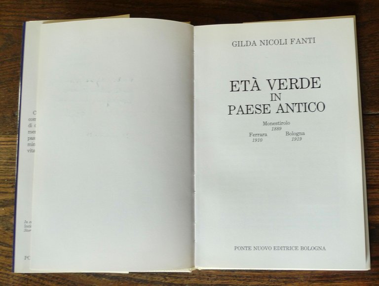 Nicoli Fanti,ETÀ VERDE IN PAESE ANTICO,1995[storia,Monestirolo,Bologna,Ferrara | Immagine Gallery 3