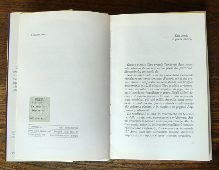 Nicoli Fanti,ETÀ VERDE IN PAESE ANTICO,1995[storia,Monestirolo,Bologna,Ferrara | Immagine Gallery 4