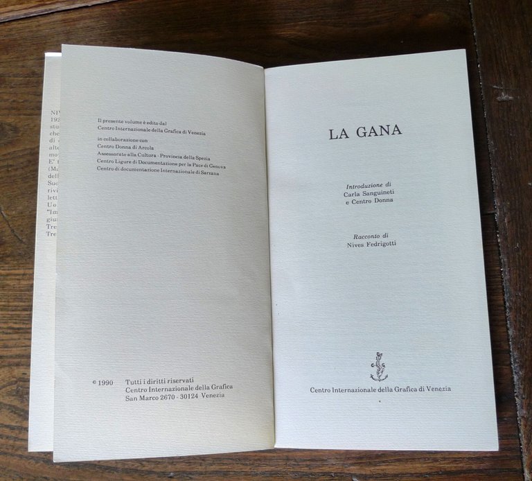 Nives Fedrigotti,LA GANA,1990 Centro Internazionale della Grafica di Venezia