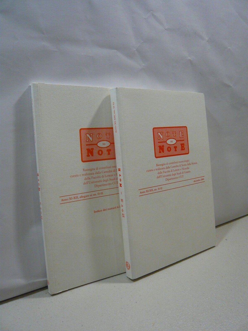 NOTE SU NOTE,Rassegna di contributi musicologici,2004[musica