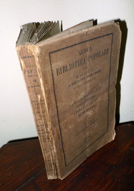 NUOVA BIBLIOTECA POPOLARE-PANDOLFINI,CORNARO,LESSIO,PELLICO,1860[MORALE | Immagine Gallery 1