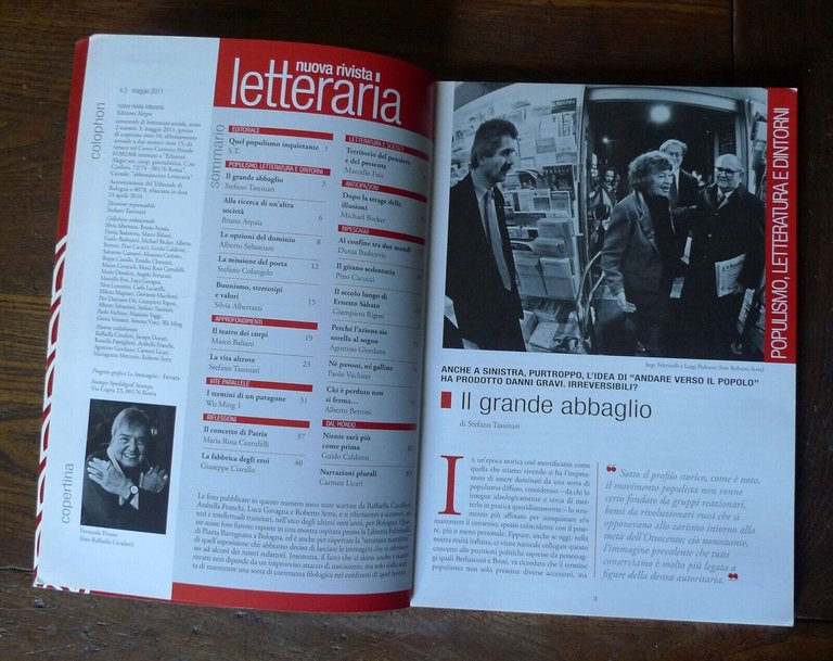 NUOVA RIVISTA LETTERARIA.SEMESTRALE DI LETTERATURA SOCIALE[Stefano Tassinari