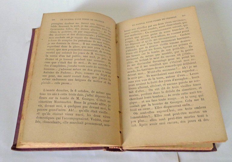 Octave Mirbeau,LE JOURNAL D'UNE FEMME de CHAMBRE,1901 Fasquelle[diario cameriera