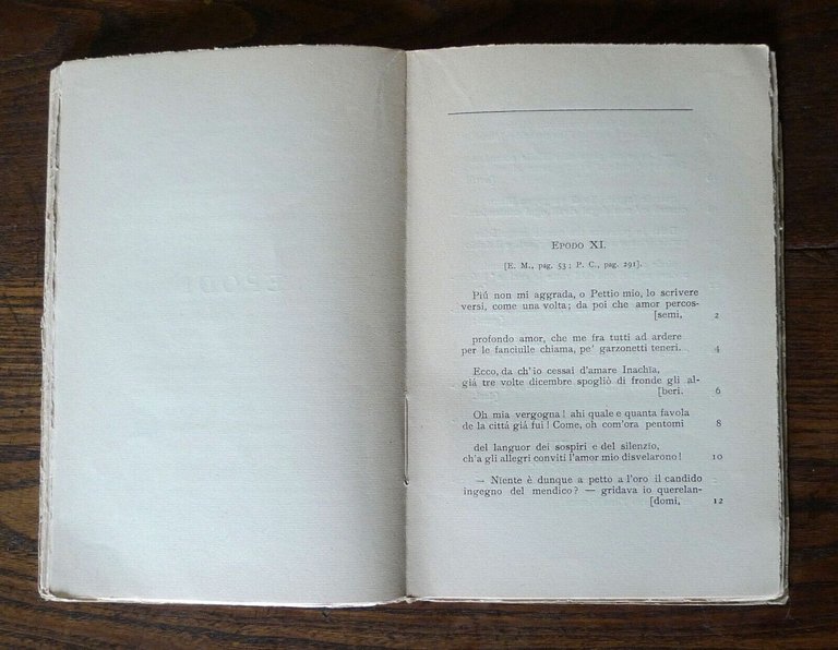 ODI,EPODI,E SERMONI DI ORAZIO.VERSIONI DI GIUSEPPE CHIARINI,1916 Perrella