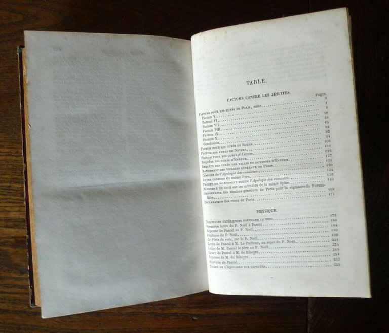 OEUVRES COMPLÈTES DE BLAISE PASCAL.TOME SECOND.Éd.de Ch. Lahure,1858 Hachette