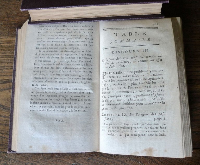 OEUVRES DE M. HELVETIUS,DE L'ESPRIT,1774 Arkste & Merkus[FILOSOFIA