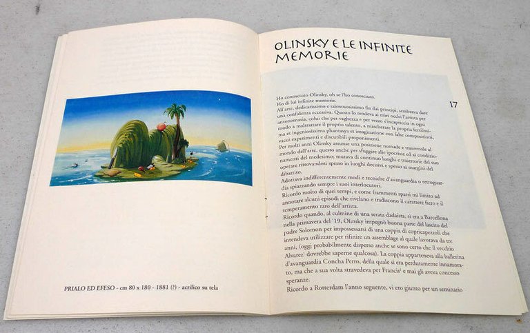 OLINSKY.FORSE L'ULTIMO PITTORE DEL XX SECOLO,1996 L'Affiche[Catalogo mostra arte