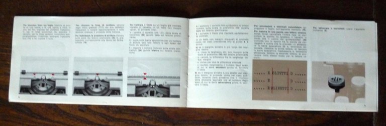 OLIVETTI LINEA 98.ISTRUZIONI PER L'USO,1973[MANUALE ORIGINALE
