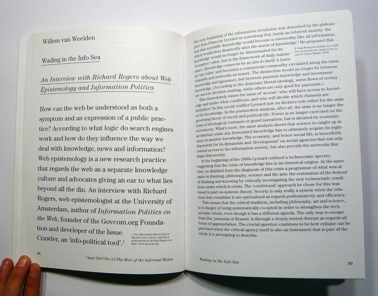 OPEN n.13 2007.THE RISE OF THE INFORMAL MEDIA[search engines,weblogs,Jenkins