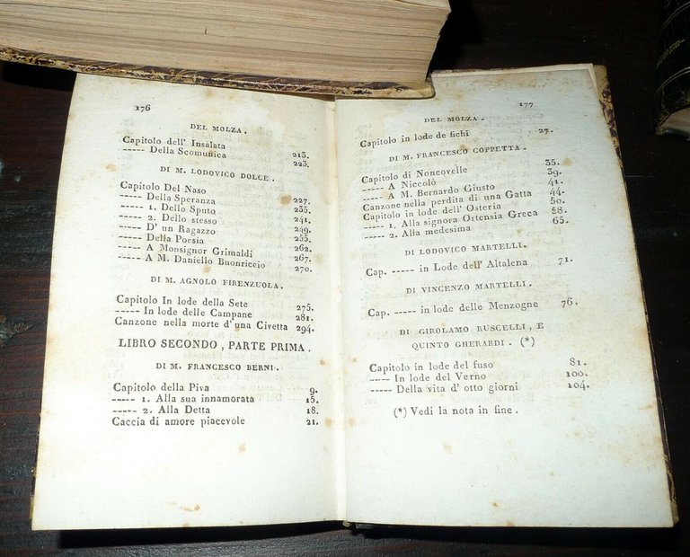 OPERE BURLESCHE DI M.FRANCESCO BERNI E DI ALTRI,1823 VAN-DER BET[poesia …