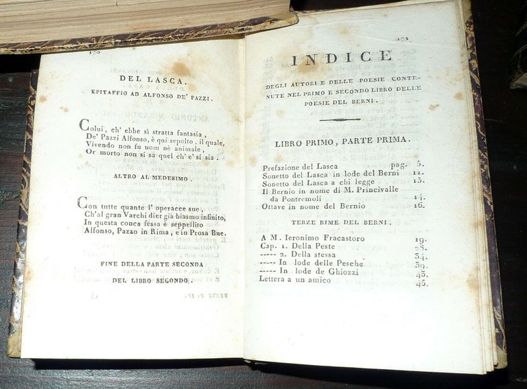 OPERE BURLESCHE DI M.FRANCESCO BERNI E DI ALTRI,1823 VAN-DER BET[poesia …